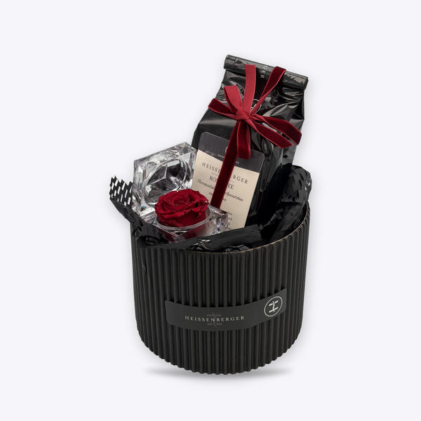 French Rose Box mit roter Rose