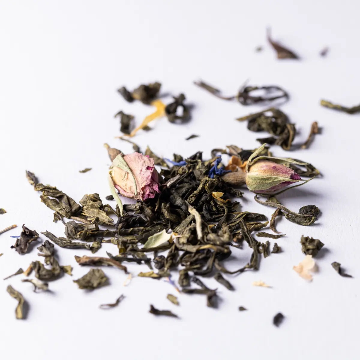 Französiche Rose Grün-Weiss-Tee Mischung