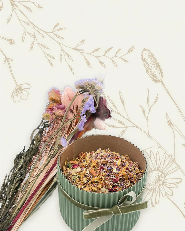 Wildblumen mit Kräutertee Blütenpotpourri – Heissenberger Tee & Kaffee