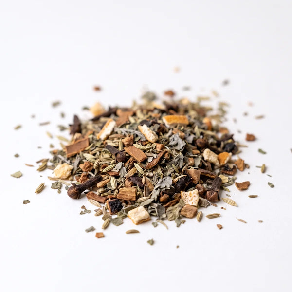 Energie & Zeit Ayurveda Kräutertee lose mit Fenchel, Nelken und Zimt – Heissenberger Tee & Kaffee