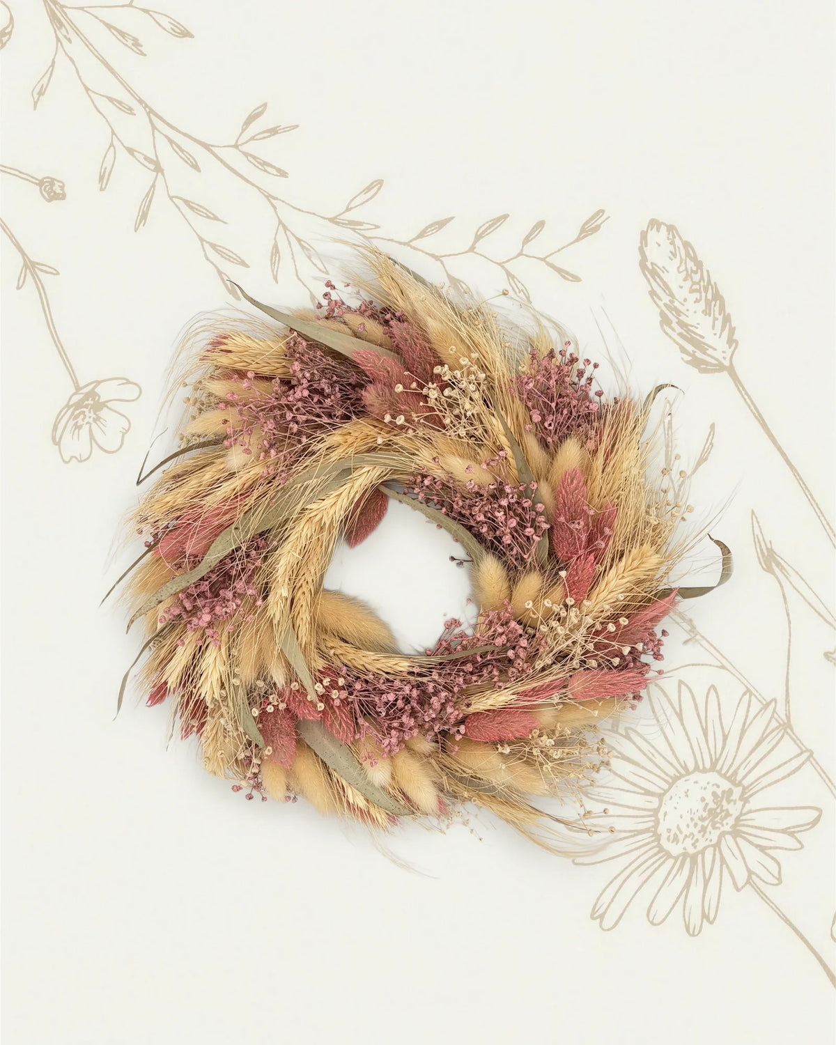 Wildblumenkranz mit Kräutertee Blütenpotpourri – Heissenberger Tee & Kaffee